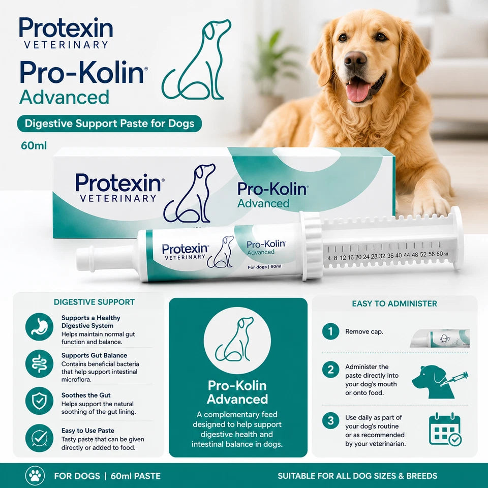 Protexin Veterinary Pro-Kolin Advanced for Dogs 60ml Digestive Support Paste