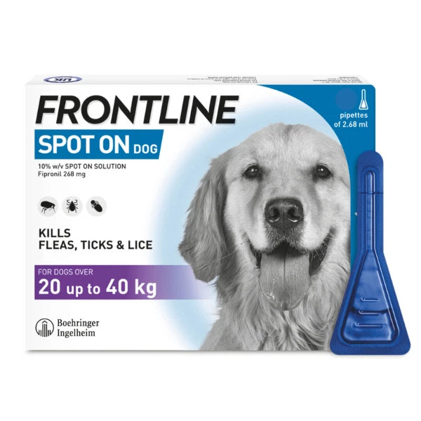 FRONTLINE SPOT-ON Flea & Tick Treatment for Large Dogs (20kg-40kg)