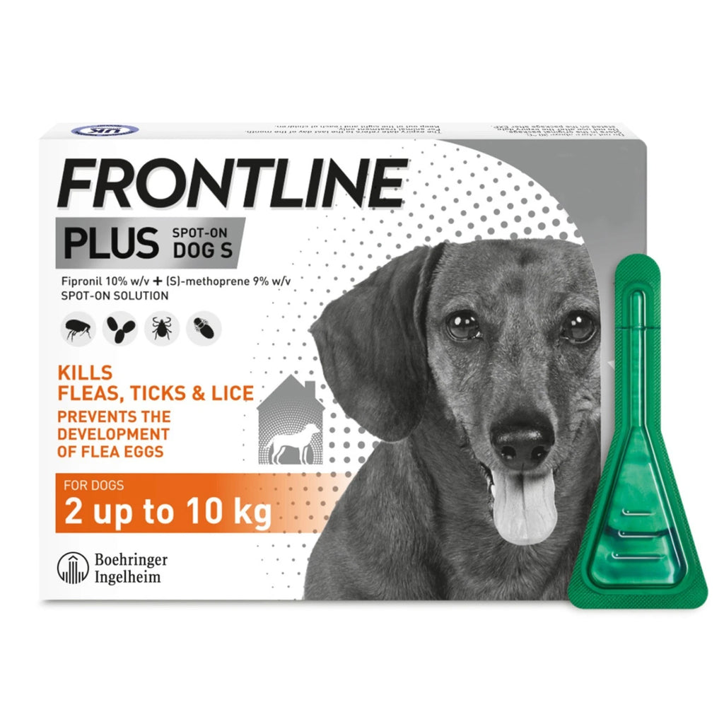 FRONTLINE PLUS Spot-On Flea and Tick Treatment for Small Dogs (2kg-10kg)